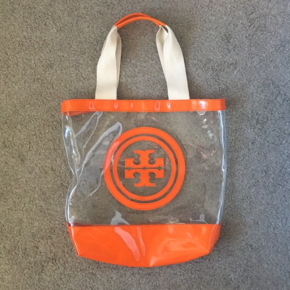 Tory Burch Handbags - ❌SOLD❌[Tory Burch] Orange Clear Tote Bag
